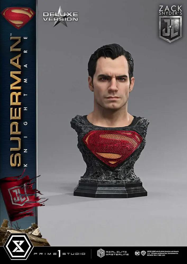 Figura de acción Superman Knightmare Color Edition bust 1/3, en roca con emblema rojo, PRIME 1 STUDIO
