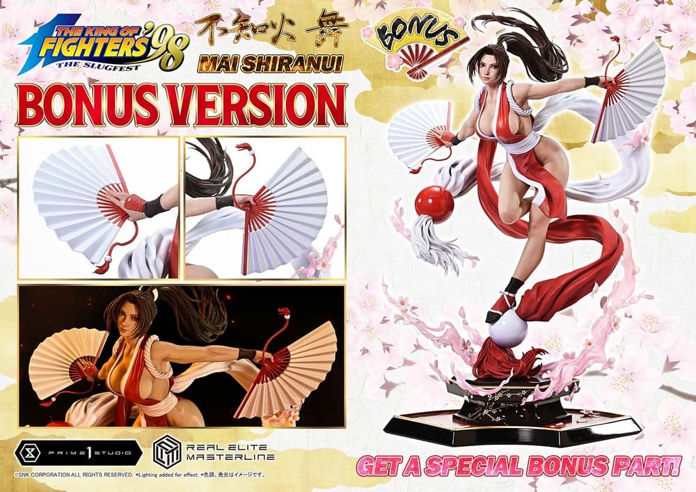 The King of Fighters´98 Estatua Real Elite Masterline Series 1/4 Mai Shiranui Ultimate Bonus Version 70 cm