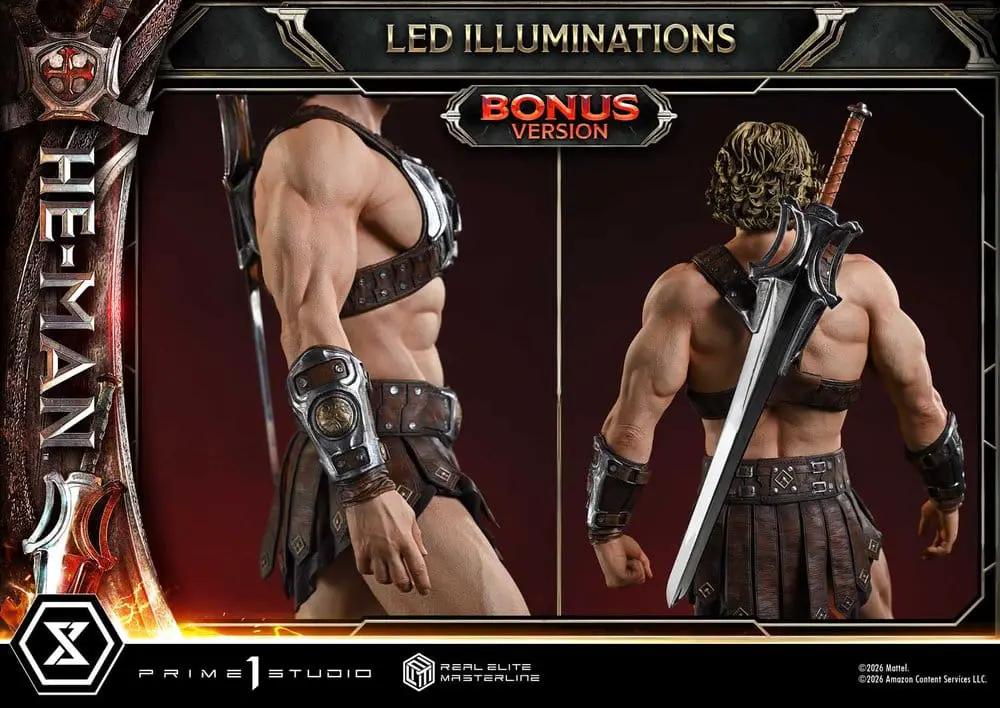 Prime 1 Studio He-Man 1/3 scale Real Elite Masterline statue, bonus LED version, 117 cm