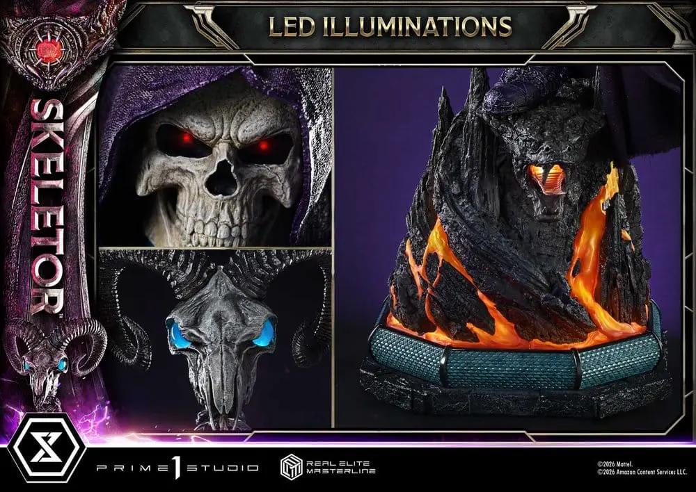 Masters del Universo (2026 Film) Real Elite Masterline Series Estatua 1/3 Skeletor Bonus Version 96 cm