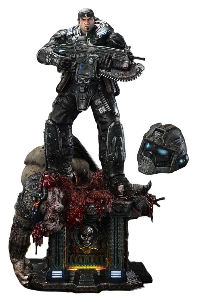 Gears of War: Reloaded Estatua Real Elite Masterline Series 1/3 Marcus Fenix Ultimate Bonus Version 97 cm