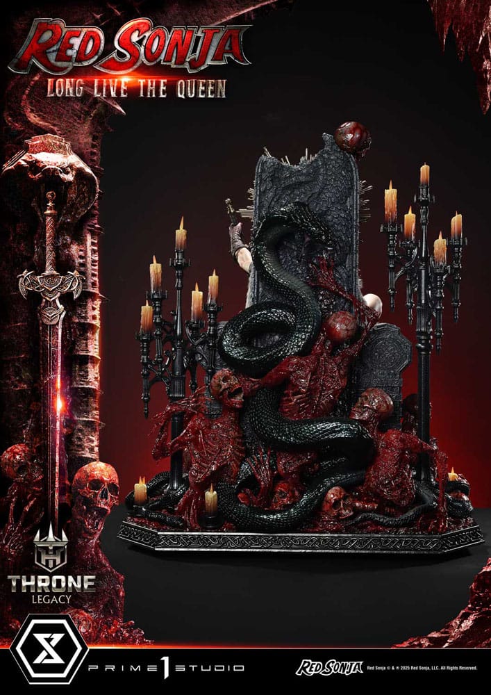 Red Sonja Estatua 1/3 Throne Legacy Collection Red Sonja: Long Live the Queen Bonus Version 77 cm