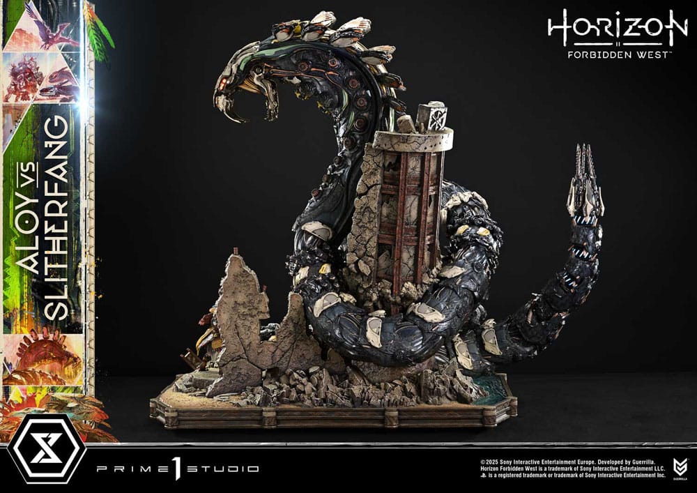 Horizon Forbidden West Estatua Ultimate Diorama Masterline Series Aloy vs. The Slitherfang Bonus Version 82 cm
