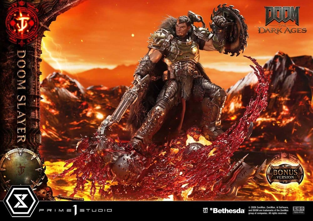 DOOM: The Dark Ages Estatua Ultimate Premium Masterline Series 1/4 DOOM Slayer DX Bonus Version 77 cm