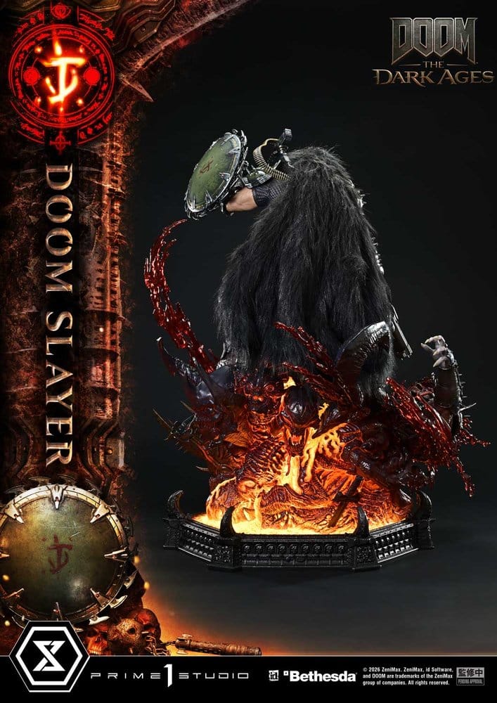 DOOM: The Dark Ages Estatua Ultimate Premium Masterline Series 1/4 DOOM Slayer DX Bonus Version 77 cm