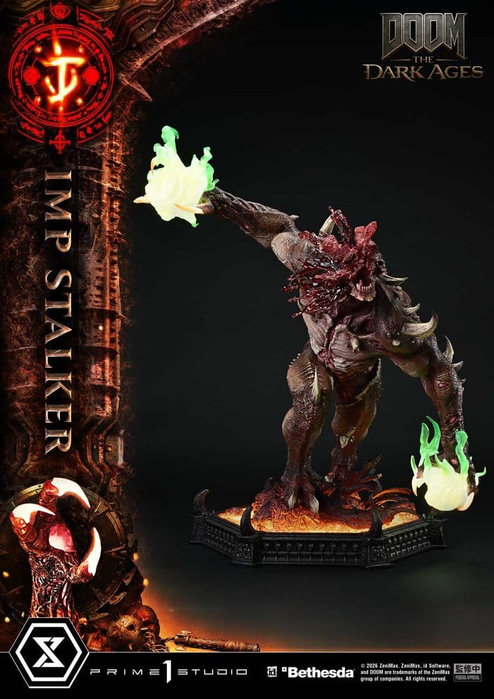 DOOM: The Dark Ages Estatua Ultimate Premium Masterline Series 1/4 Imp Stalker Bonus Version 77 cm
