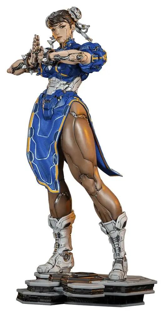 Estatua 1/4 de Chun-Li, Street Fighter, figura premium de 47 cm, PREMIUM COLLECTIBLES STUDIO, armadura azul