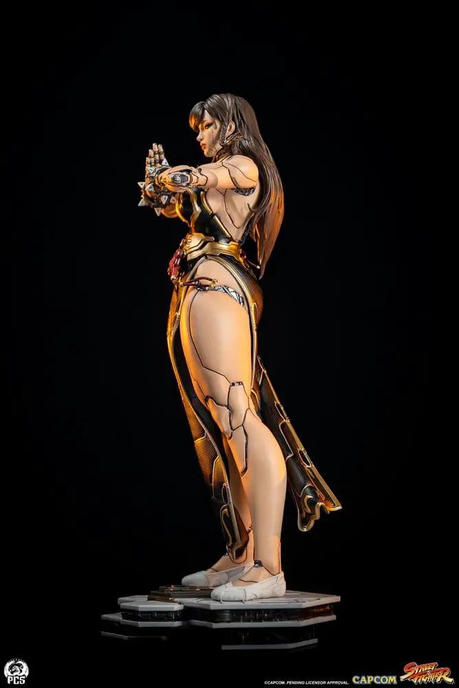 Estatua Street Fighter Chun-Li 1/4, Android Battle Edition, 47 cm, Premium Collectibles Studio, armadura dorada