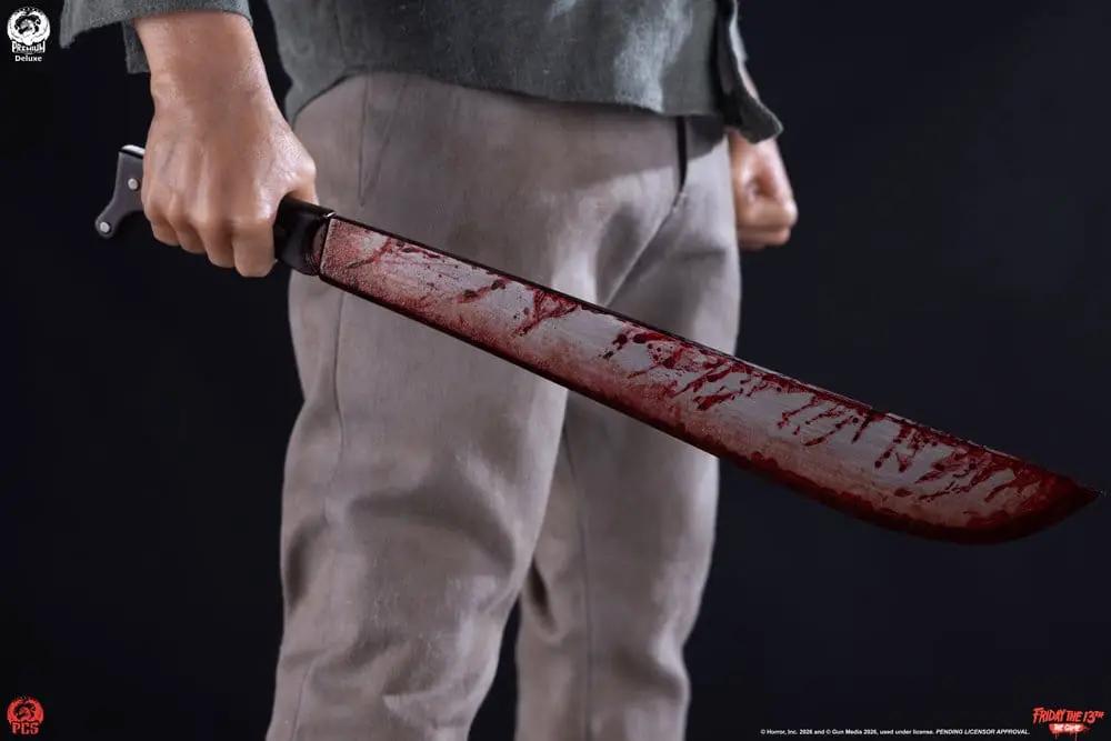 Figura de acción Friday the 13th Jason Part 3 1/3, 74 cm, PREMIUM COLLECTIBLES STUDIO, machete sangriento
