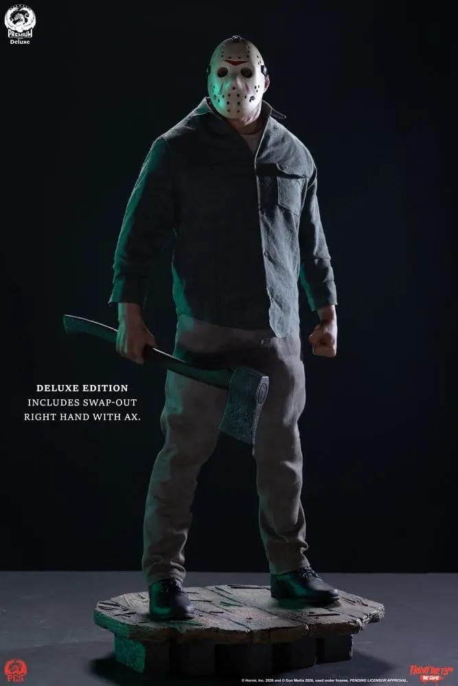 Figura de acción Jason Part 3 1/3, Deluxe Edition, 74 cm, máscara y hacha, Premium Collectibles Studio