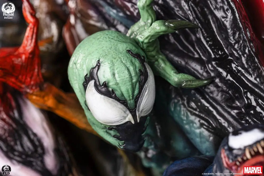 Marvel Venom bust 1/1 Deluxe Edition, 56 cm, green with white eyes, Premium Collectibles Studio.