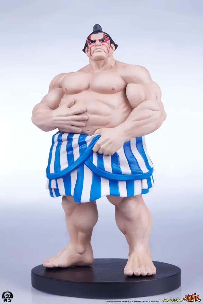 Figura de acción Street Fighter Street Jam E. Honda, 1/10, con shorts azul y blanco; Premium Collectibles Studio