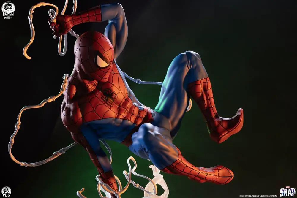 Figura de acción Spider-Man Marvel Snap Estatua 1/3 Deluxe Edition, 71 cm, rojo y azul, Premium Collectibles Studio