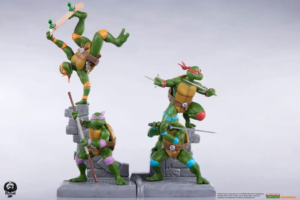 Tortugas Ninja estatuas de PVC pack de 4, Sabretooth Classic Edition, 20 cm, Premium Collectibles Studio