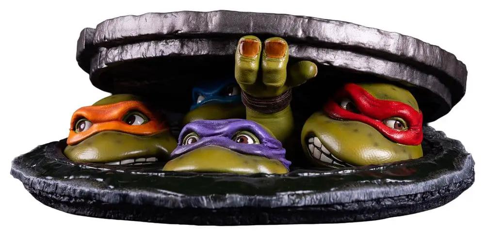 TMNT tabletop sculpture 11 cm underground scene with four turtles by PREMIUM COLLECTIBLES STUDIO