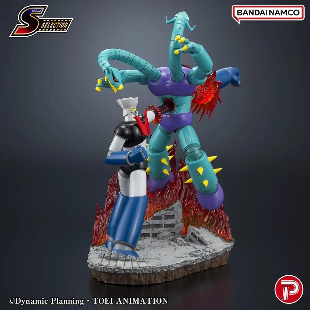 Mazinger Z PVC figure, Scene Selection 03 Rocket Punch, 19 cm, Bandai Namco; battle diorama with two robots.