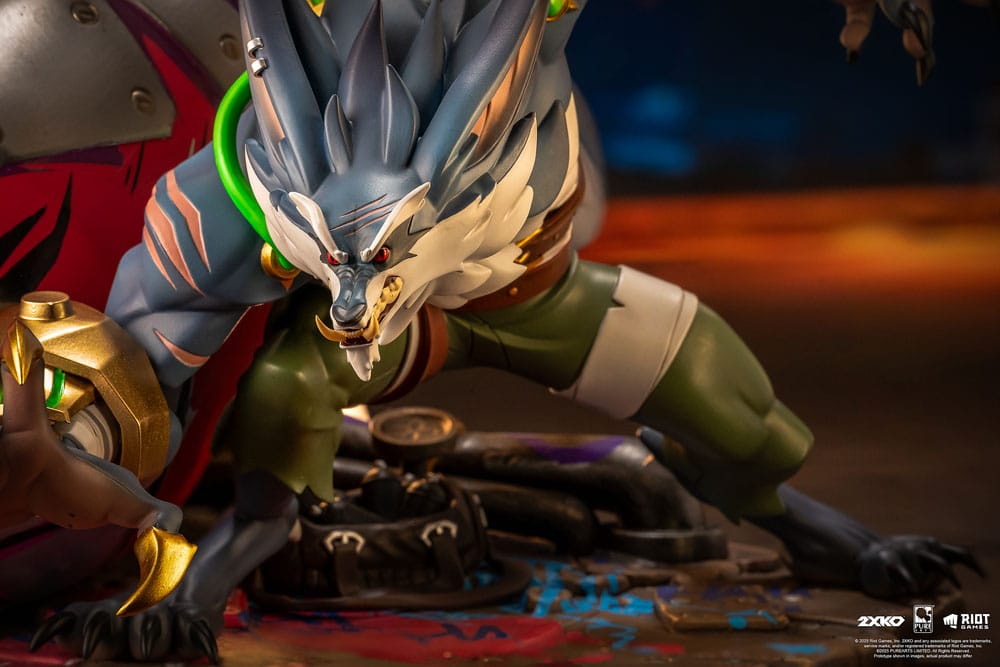 League of Legends Estatua 1/10 2XKO Jinx & Warwick Diorama 37 cm