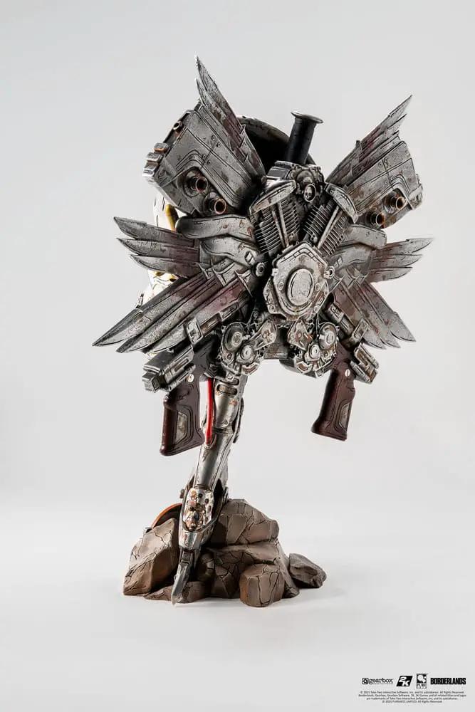 Borderlands Psycho Bandit replica mask sculpture by PURE ARTS, 1/1 scale, 46 cm, metallic gray