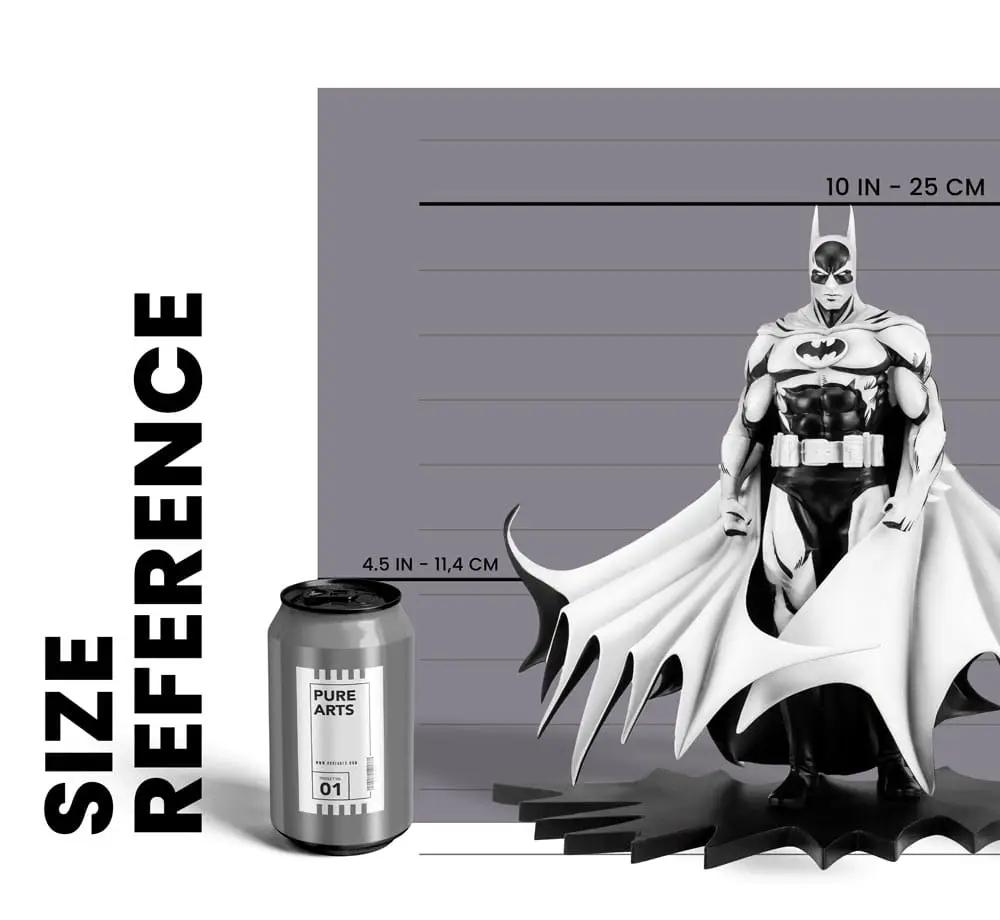 Batman PX estatua de PVC 1/8, Black & White SDCC 2024, 27 cm; incluye lata Pure Arts para referencia