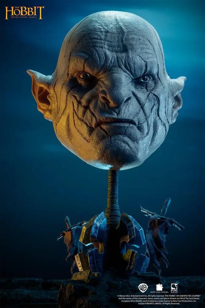 El Señor de los Anillos réplica 1/1 Art Mask Azog, 54 cm, obra de PURE ARTS para coleccionismo de The Hobbit