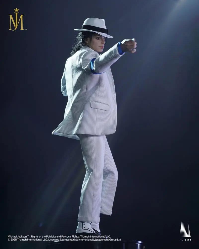 Figura de acción 1/6, 34 cm, traje blanco con sombrero fedora, pose dinámica