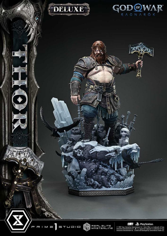 God of War: Ragnarök Estatua Real Elite Masterline Series 1/3 Deluxe Bonus Version 105 cm