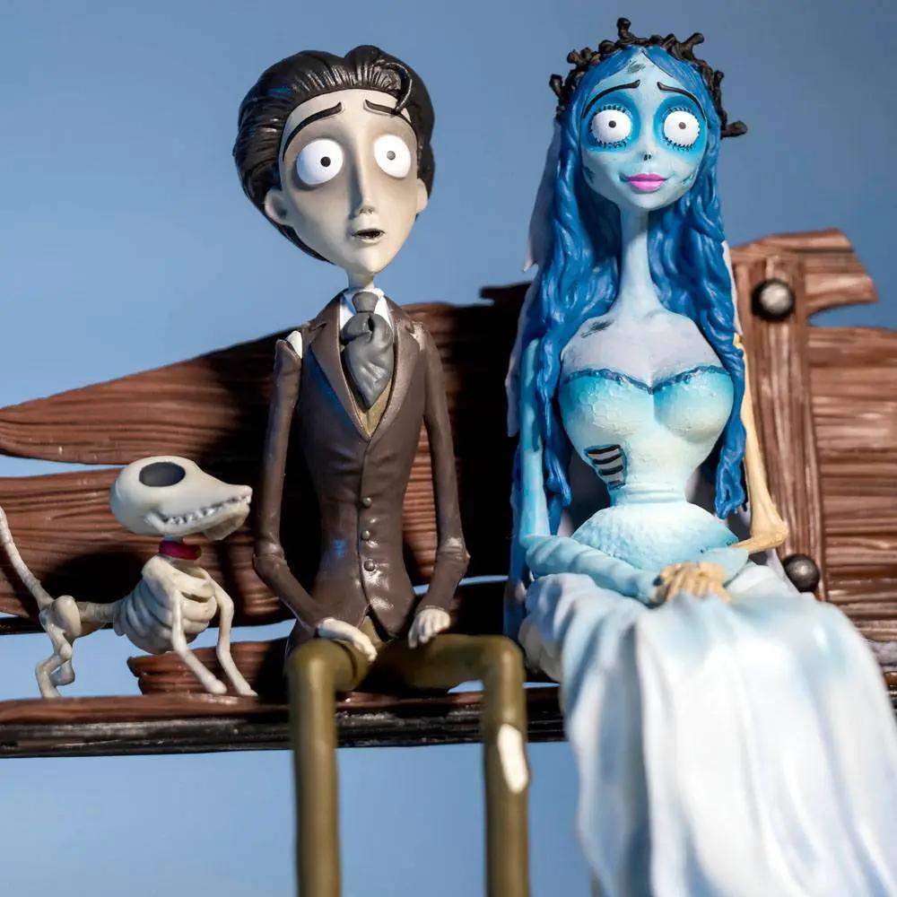 Figuras La Novia Cadáver: 3 figuras, Victor Van Dort, Emily y un perro esqueleto, SD TOYS