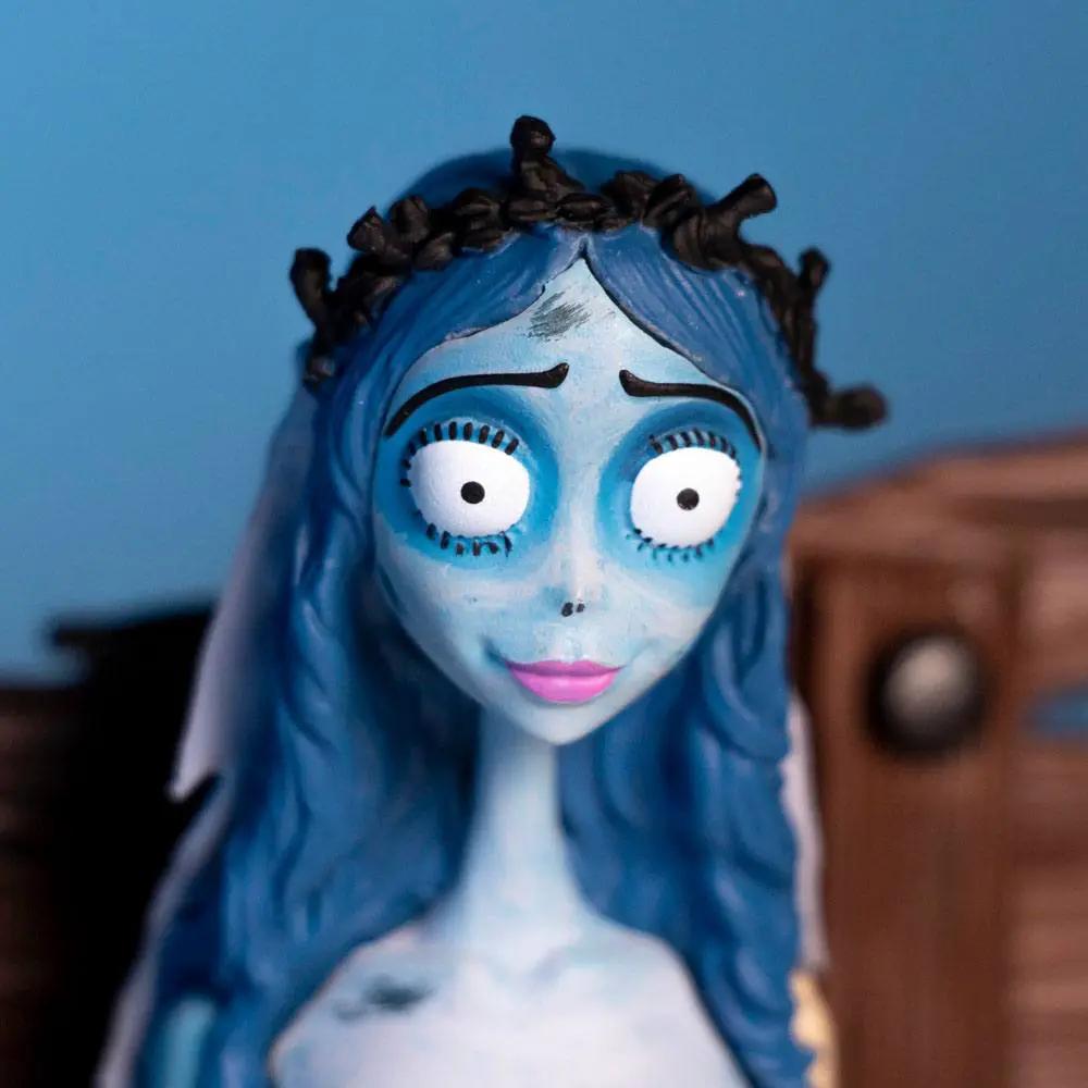 Figura Emily de La Novia Cadáver SD TOYS, 1/10, piel y cabello azules, diadema de ramas