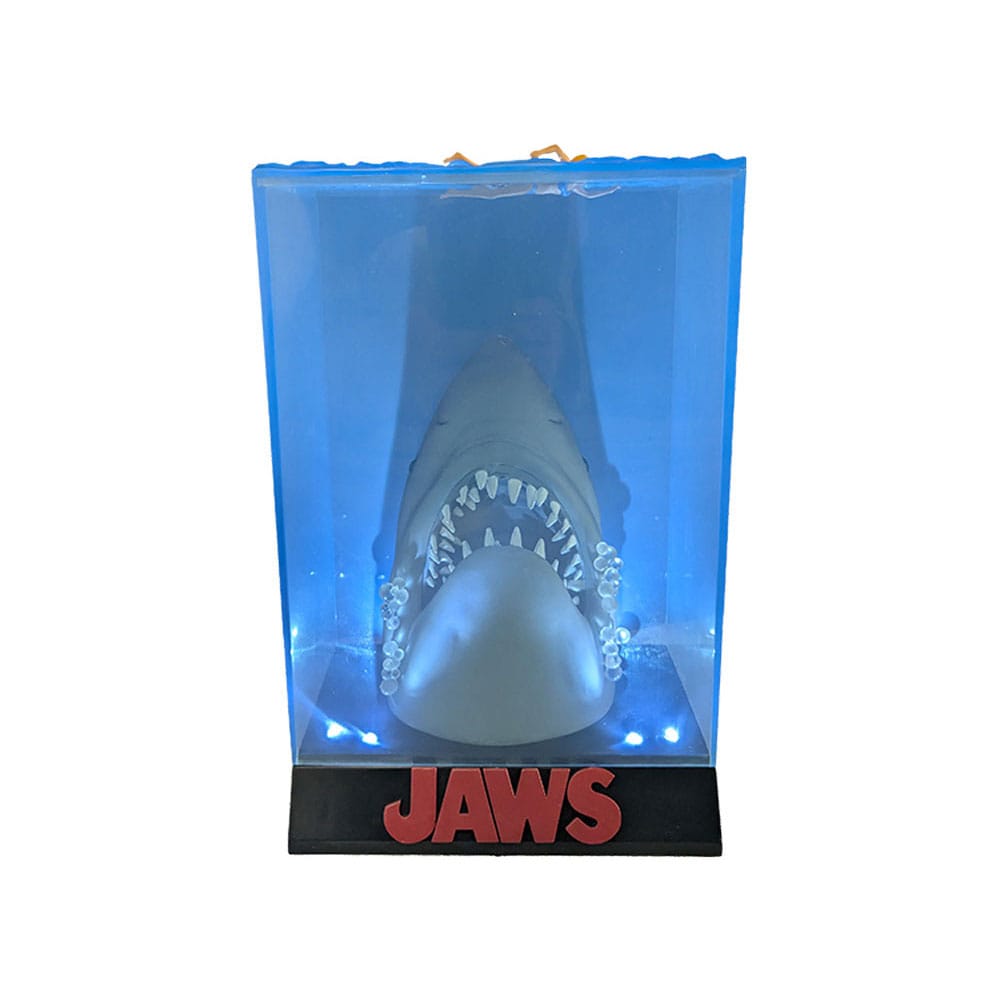 Jaws Figura PVC 3D Poster 50th Anniversary 26 cm con luz LED