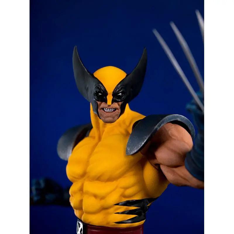 Wolverine 1/6 scale action figure by SEMIC Distribution; yellow suit, black mask, extended claws.
