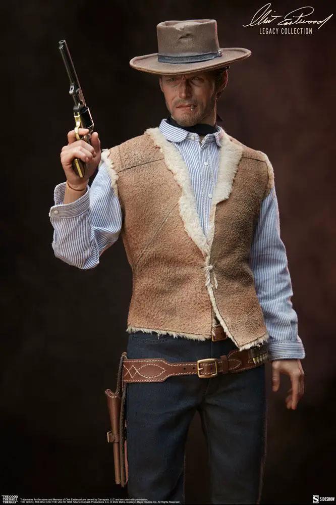 Figura de acción 1/6 Clint Eastwood The Man with No Name, Legacy Collection, 30 cm; sombrero, revólver y chaleco beige