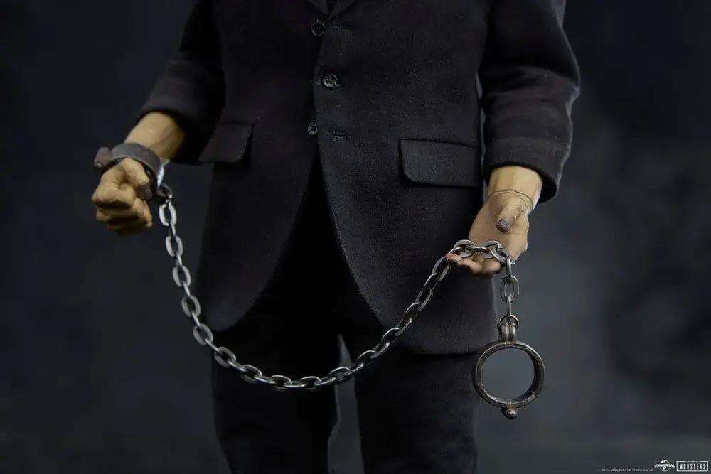 Frankenstein 1/6 scale figure, Deluxe Plus edition, by Sideshow Collectibles; black suit with chained handcuffs