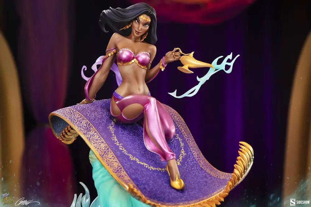 SIDESHOW COLLECTIBLES Fairytale Fantasies Estatua Sultana Arabian Nights, 44 cm; mujer en alfombra púrpura