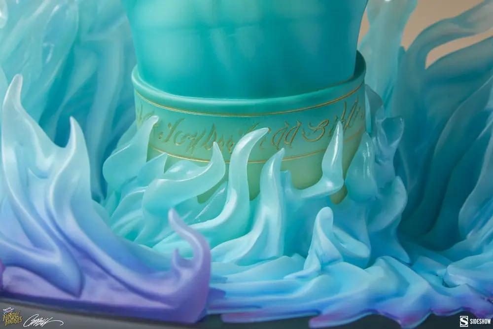 Statue, SIDESHOW COLLECTIBLES Fairytale Fantasies Sultana: Arabian Nights, 44 cm, turquoise base with blue flames.