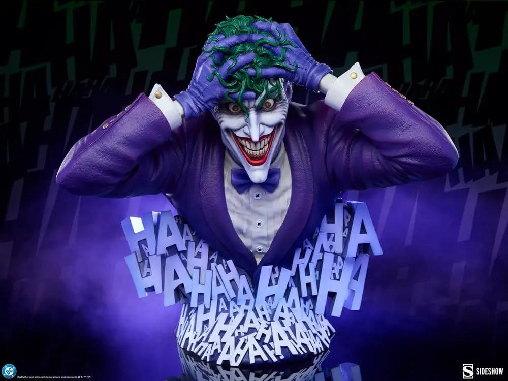 DC Comics The Joker bust from Batman: The Killing Joke by Sideshow Collectibles, purple suit, green hair