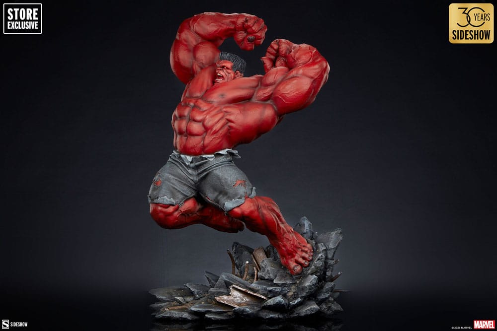 Marvel Estatua Premium Format Red Hulk: Thunderbolt Ross 74 cm