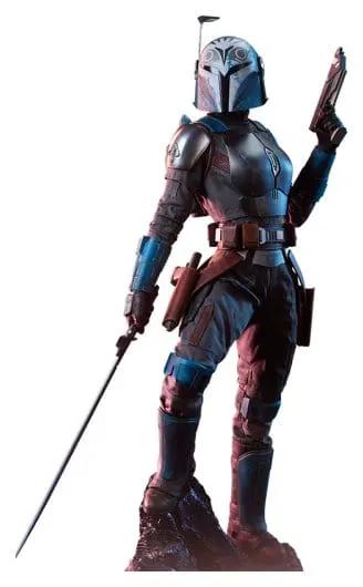 Bo-Katan Kryze Star Wars Premium Format statue, 50 cm, mixed media, blue armor with Darksaber