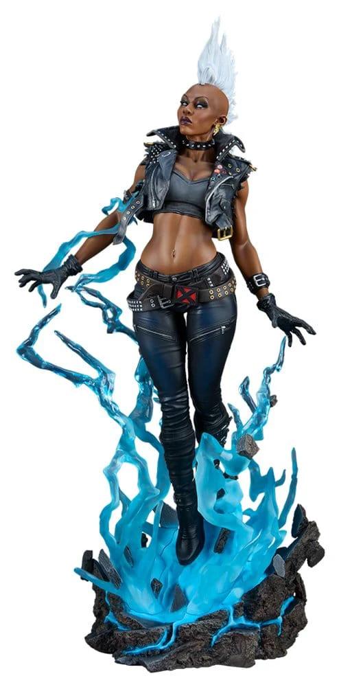 Marvel X-Men Storm Premium Format Statue by Sideshow Collectibles, 64 cm, with blue energy effects