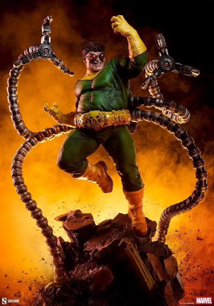 Estatua premium Doctor Octopus SIDESHOW COLLECTIBLES 74 cm en verde con tentáculos mecánicos