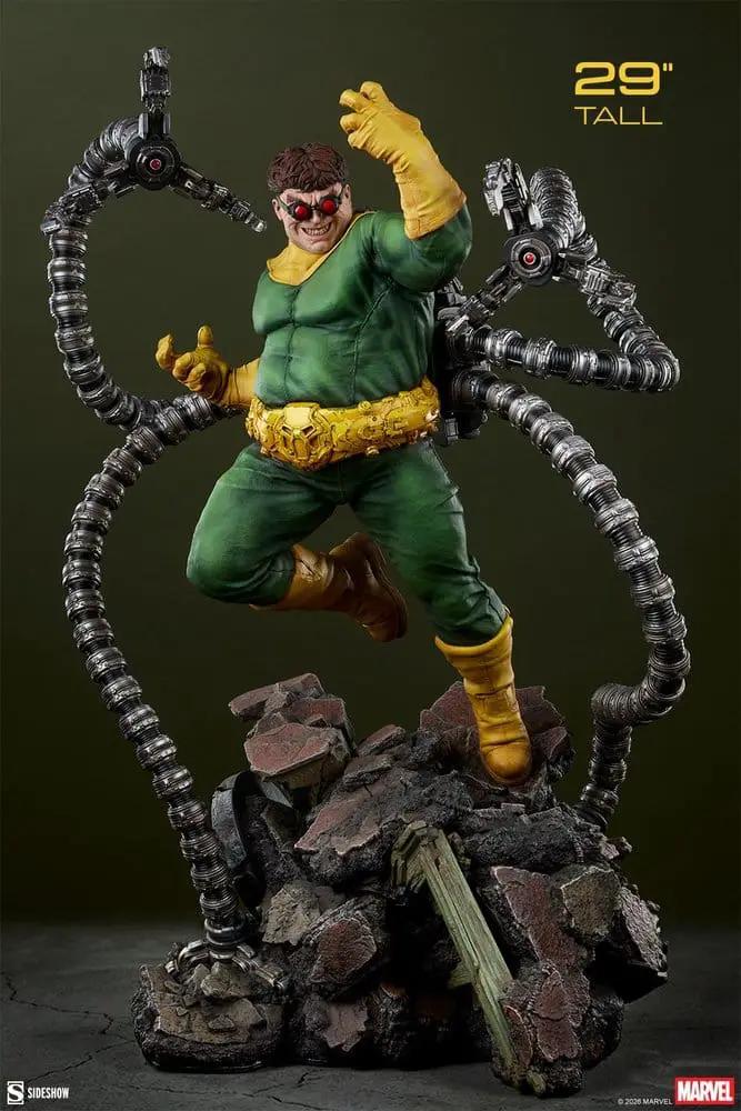 Doctor Octopus estatua premium format de SIDESHOW COLLECTIBLES, 74 cm, con tentáculos mecánicos y base rocosa