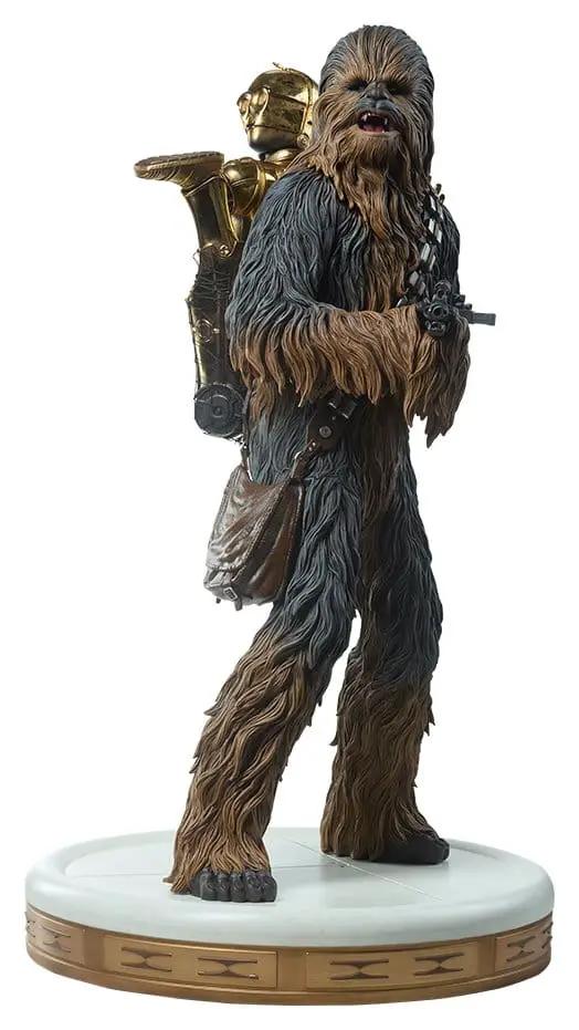 Estatua premium Star Wars Chewbacca y C-3PO, dúo de figuras de Sideshow Collectibles, 63 cm