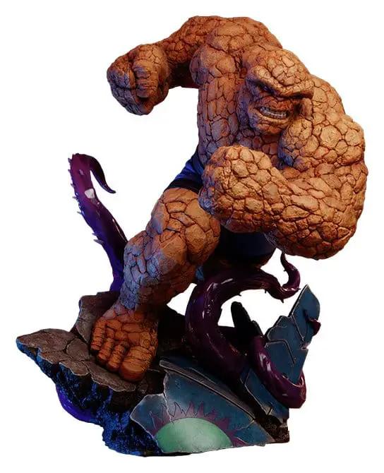 Figura The Thing de Marvel, estatua premium 55 cm, SIDESHOW COLLECTIBLES, base rocosa.