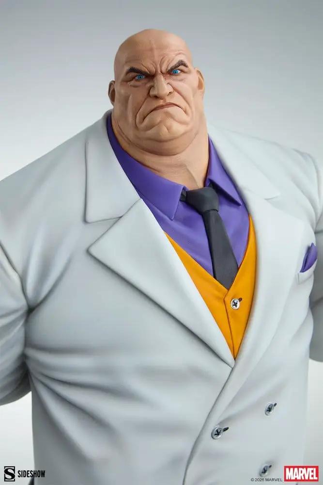 Kingpin Premium Format statue by Sideshow Collectibles, Marvel, white suit with purple shirt and orange vest, 59 cm
