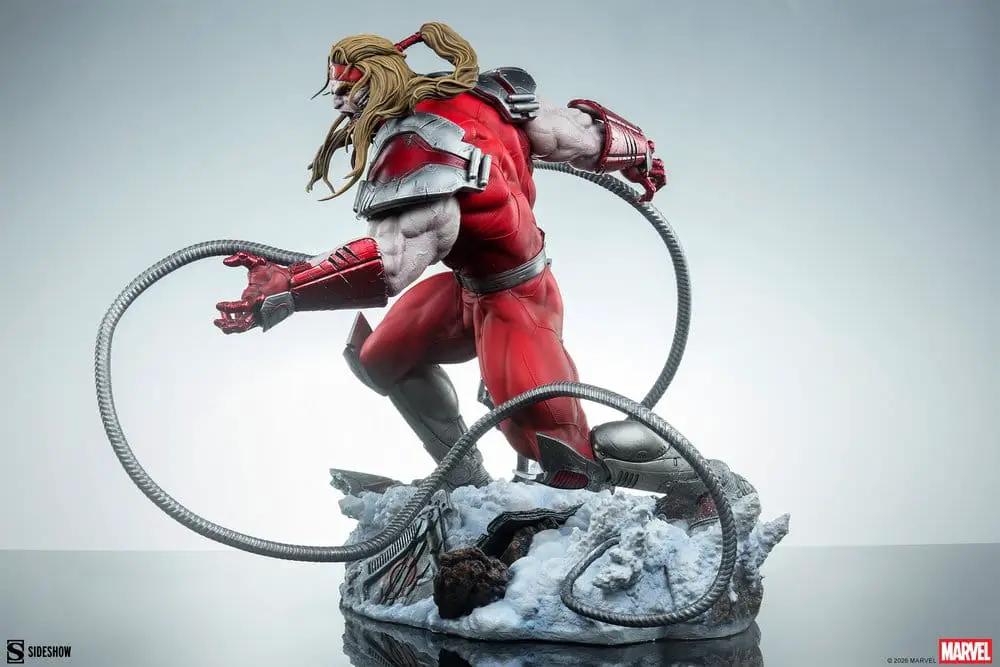 Figura premium Omega Red roja de Marvel X‑Men, SIDESHOW COLLECTIBLES, con tentáculos y base de nieve