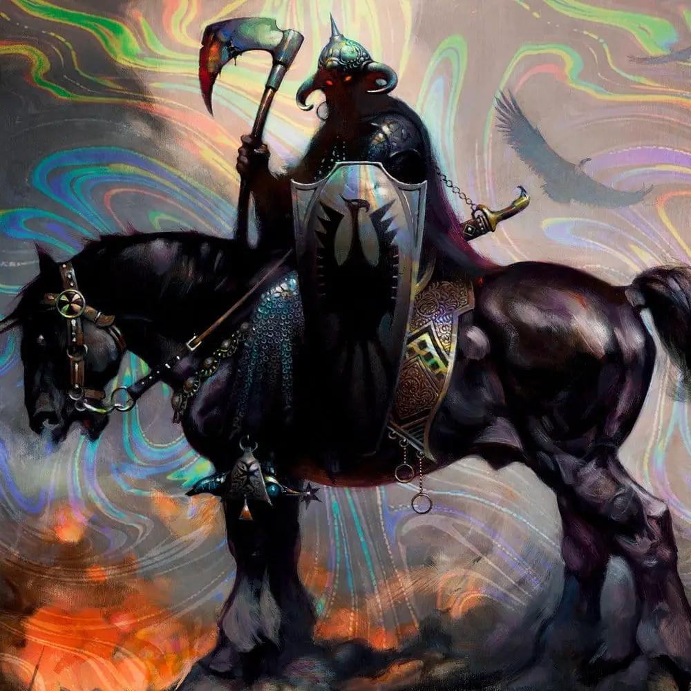 Frank Frazetta Litografia Death Dealer I Rainbow Lava Holofoil 61 x 41 cm - sin marco