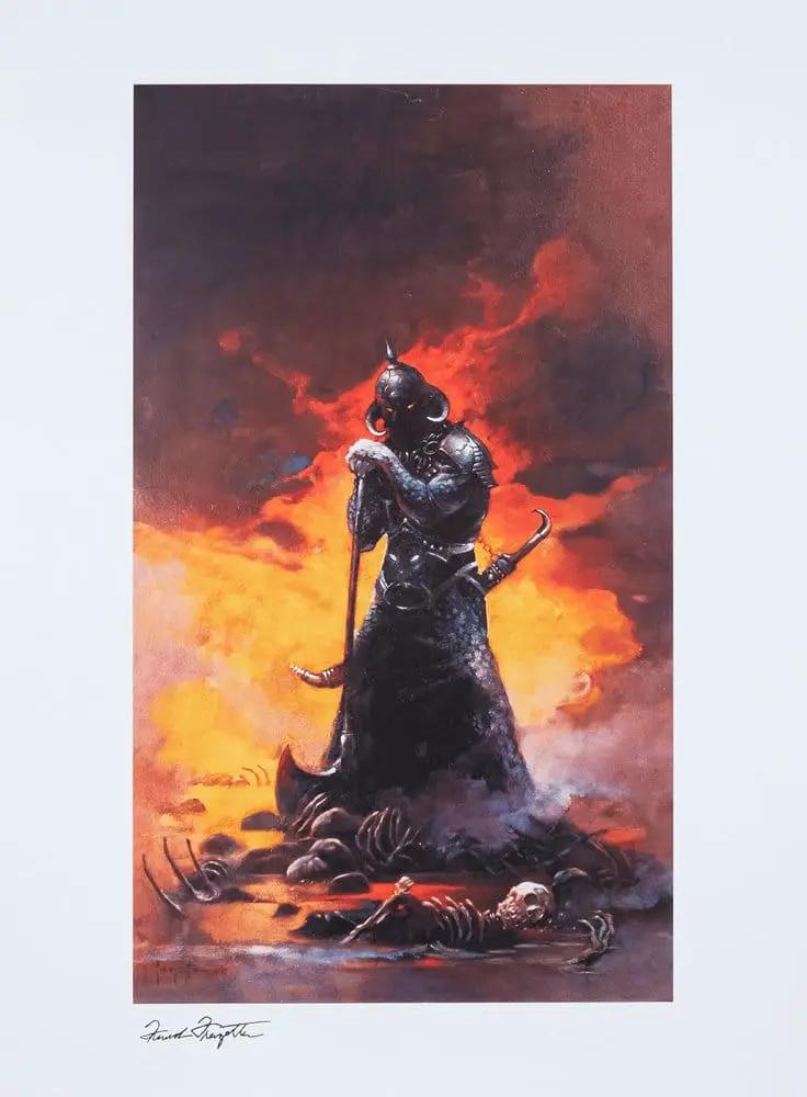 Frank Frazetta Litografia Death Dealer III (Revised) Rainbow Lava Holofoil 41 x 61 cm - sin marco