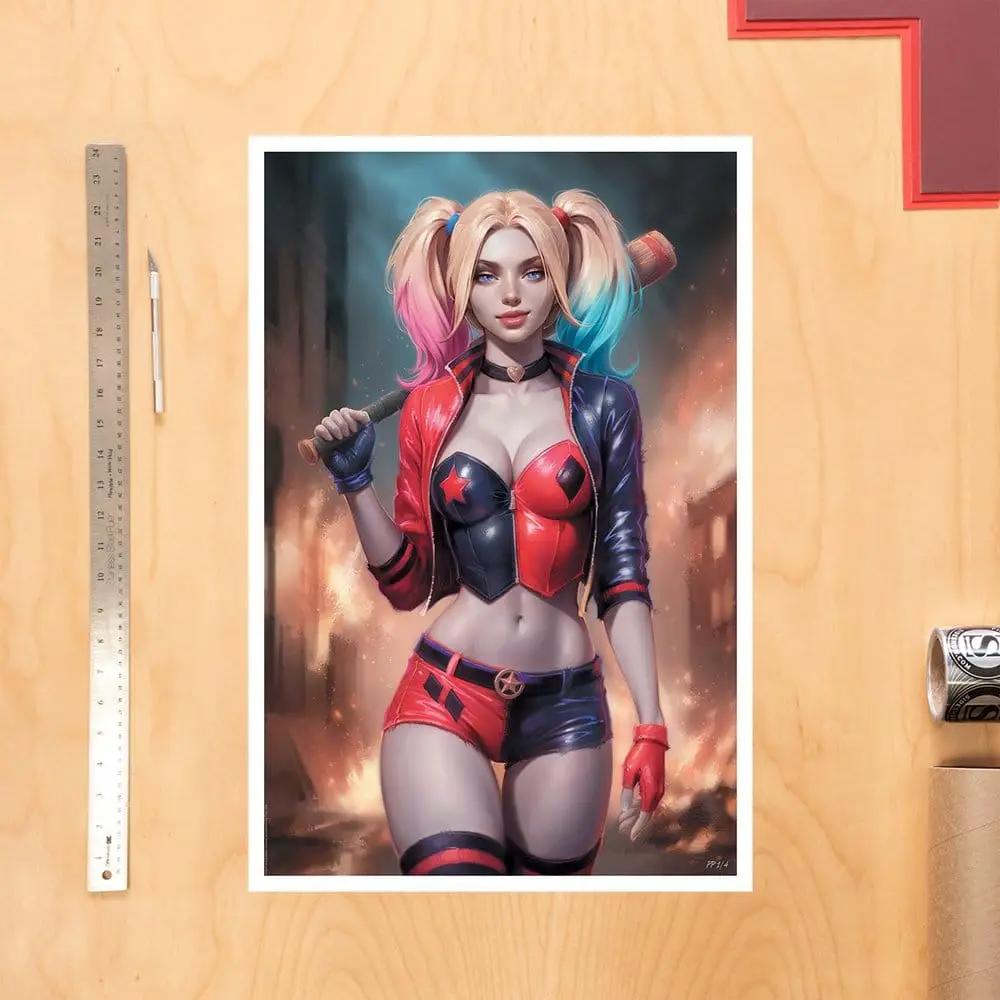 DC Comics Litografia Harley Quinn 41 x 61 cm - sin marco