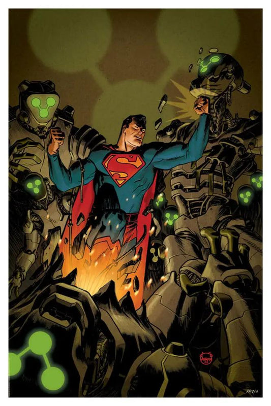 DC Comics Litografia Superman Space Age 61 x 41 cm - sin marco