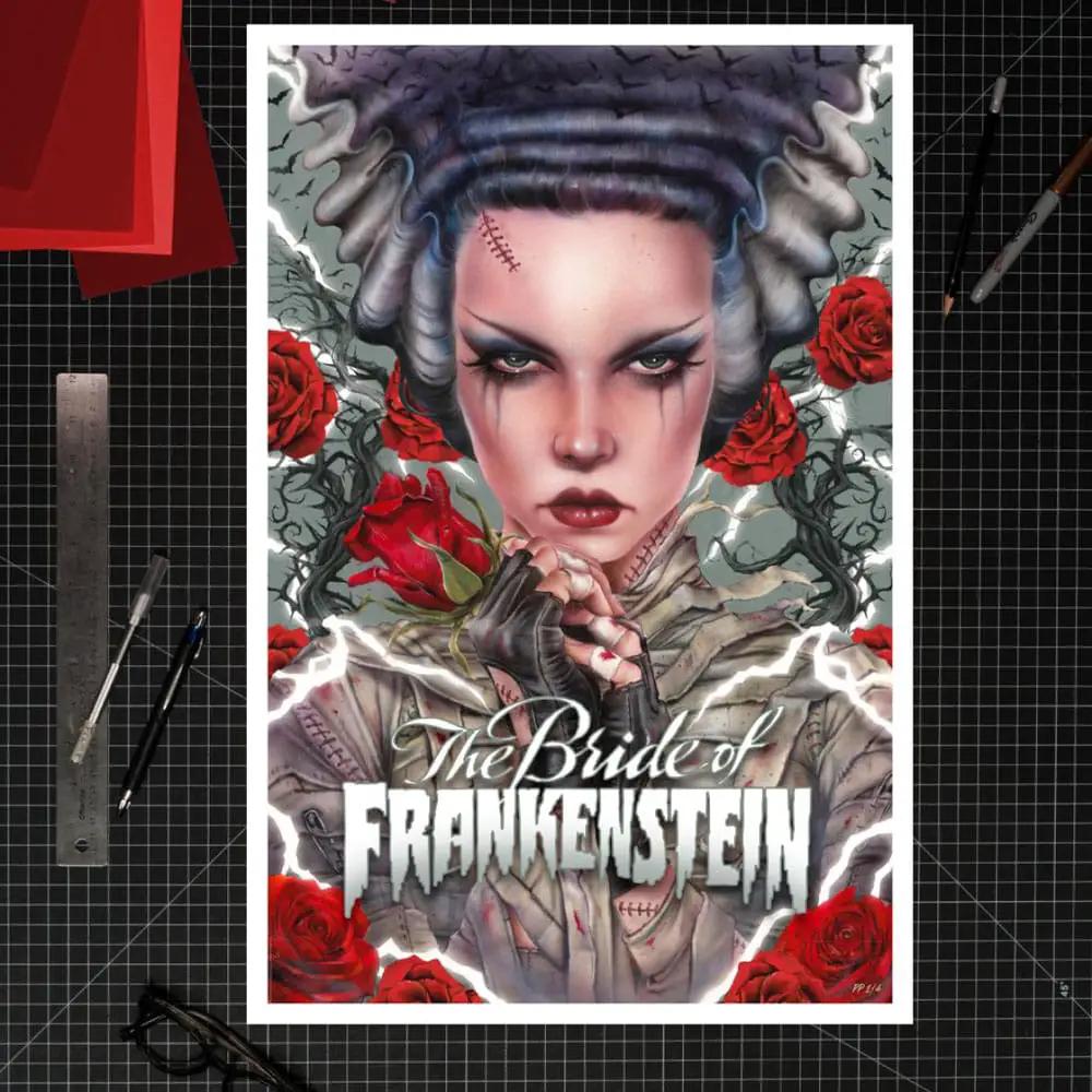 La novia de Frankenstein Litografia Bride Afterlife by Brian M. Viveros 61 x 41 cm - sin marco