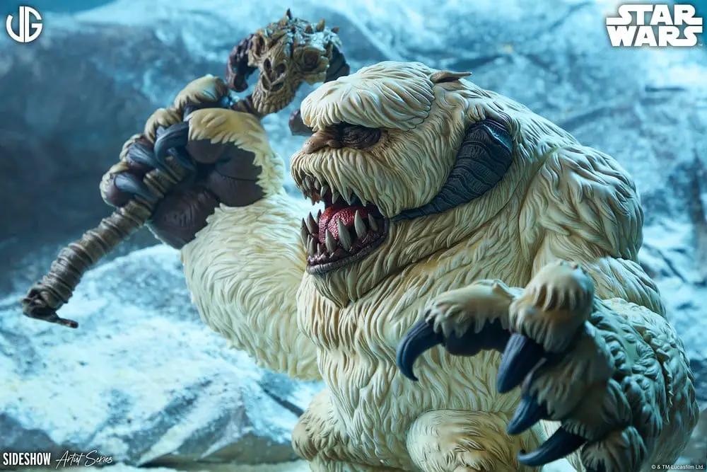 Wampa designer vinyl figure by SIDESHOW COLLECTIBLES, Star Wars, 30 cm, beige fur.